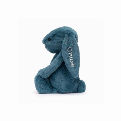 Jellycat Bashful Mineral Blue Konijn Medium | JR2809514